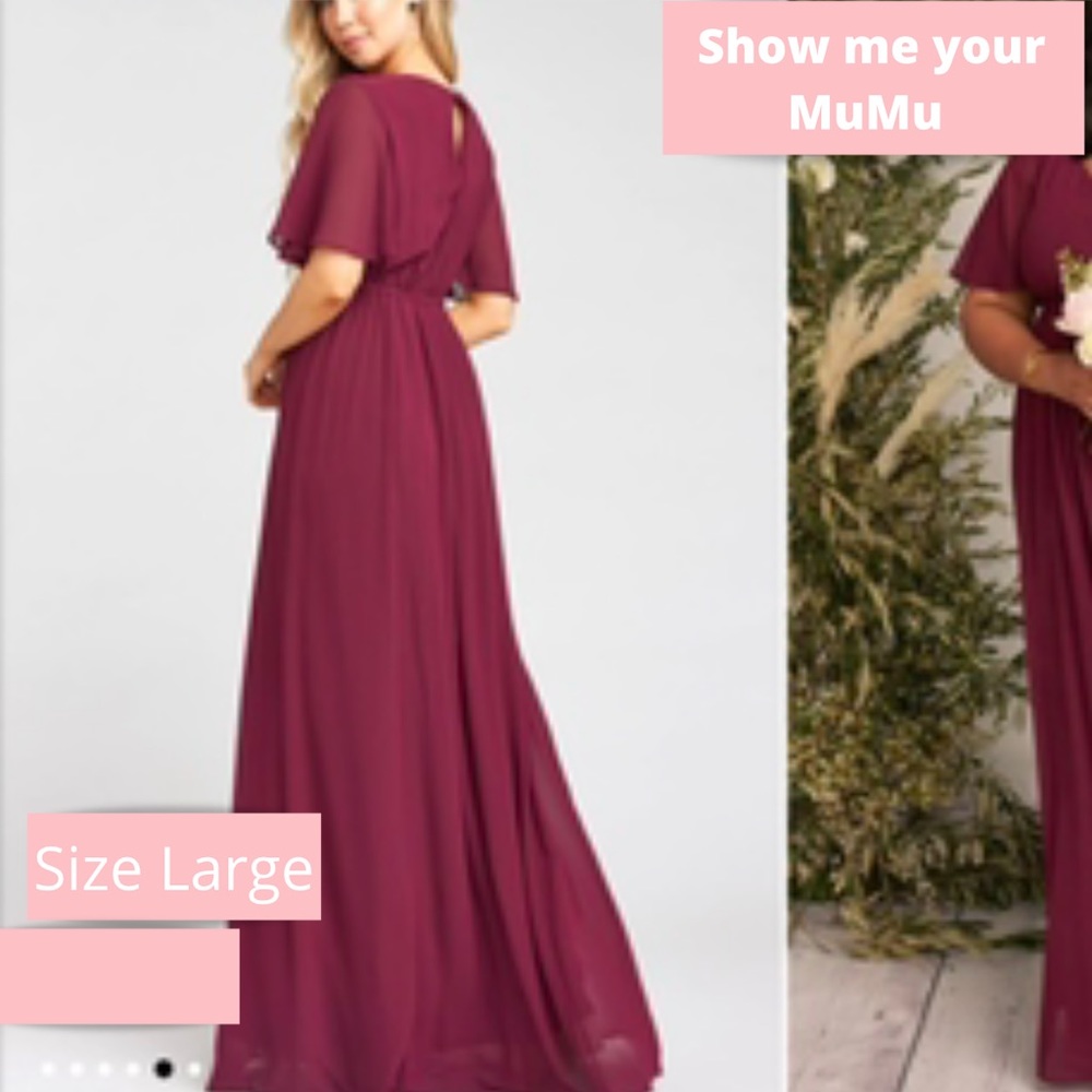 Show me your MuMu | Emily | merlot chiffon | Large